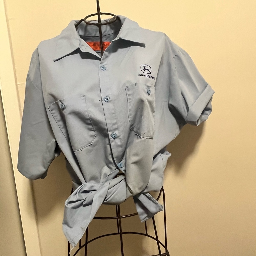 Vintage John Deere Mechanic Shirt RegKap Brand XXL